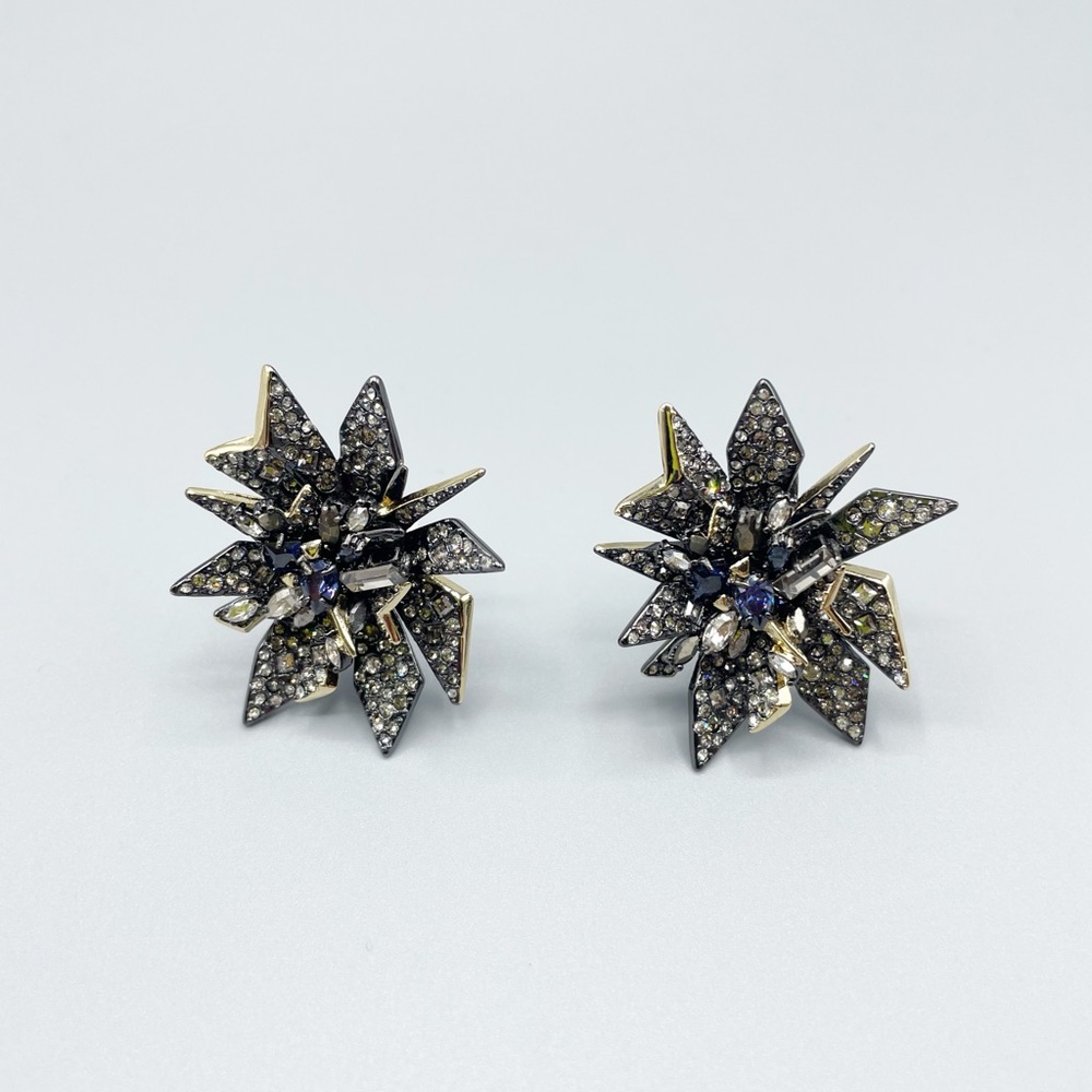 Alexis Bittar Clip On Crystal Earrings